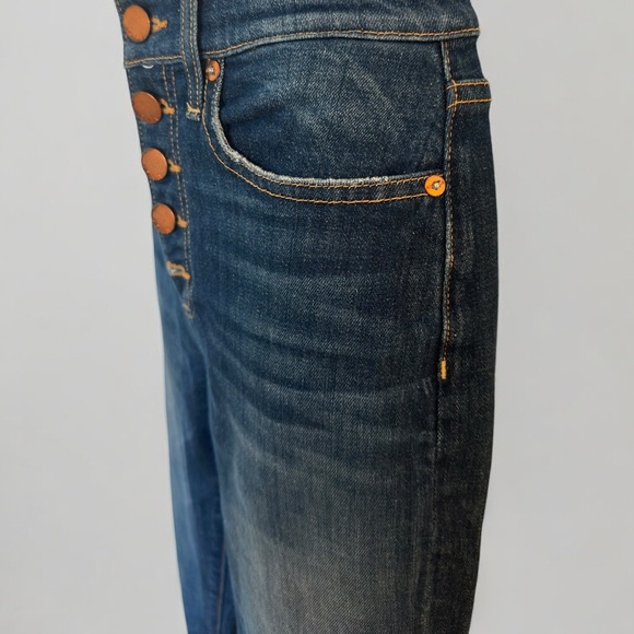 Alice + Olivia Jeans button up skinny crop pants size 26 - Picture 5 of 16